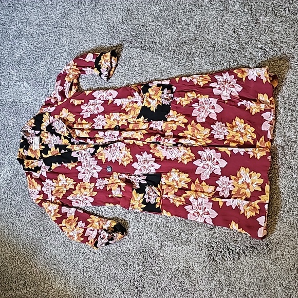 STUNNING FREE PEOPLE NIYA FLORAL PRINT DUSTER - Picture 4 of 12